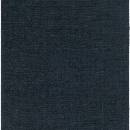 Brockton Solid Wool Dark Blue Area Rug Rugs TriadCommerceInc 5' x 8' Rectangle