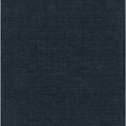 Brockton Solid Wool Dark Blue Area Rug Rugs TriadCommerceInc * 8' x 11' Rectangle