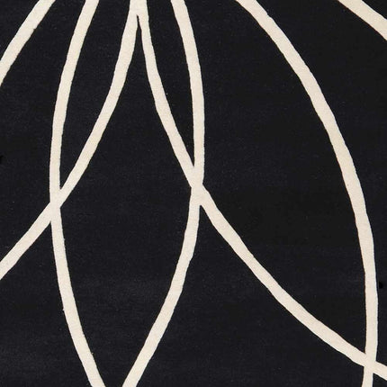 Davison Black Geometric Wool Carpet - Promo Rugs TriadCommerceInc