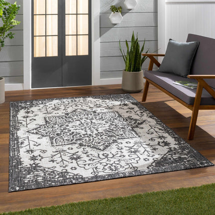 Charcoal Kilmacolm Indoor & Outdoor Rug - Clearance Rugs TriadCommerceInc