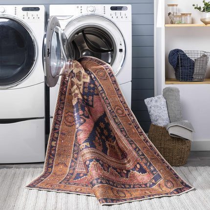 Malamote Vintage Flat Pile Washable Rug Rugs TriadCommerceInc