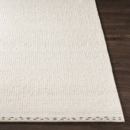 Yaniklar Cream Flat Woven Wool Rug Rugs TriadCommerceInc