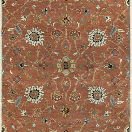 Logville Hand Tufted Rust 1119 Wool Rug Rugs TriadCommerceInc 5' x 8' Rectangle