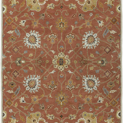 Logville Hand Tufted Rust 1119 Wool Rug Rugs TriadCommerceInc 8' x 11' Rectangle