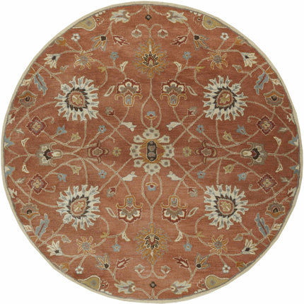 Logville Hand Tufted Rust 1119 Wool Rug Rugs TriadCommerceInc 8' Round