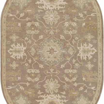 Hazen 1149 Beige Wool Rug Rugs TriadCommerceInc 6' x 9' Oval
