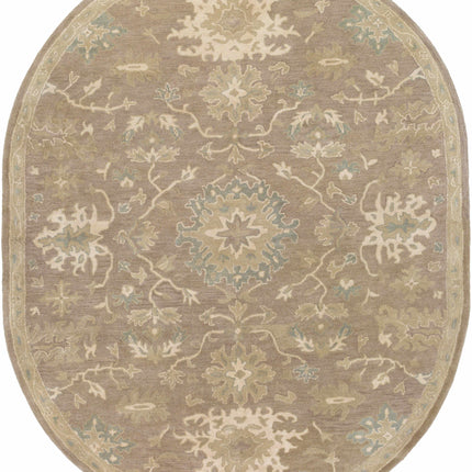 Hazen 1149 Beige Wool Rug Rugs TriadCommerceInc 8' x 10' Oval