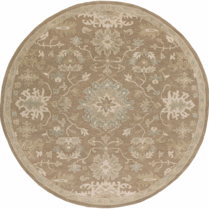 Hazen 1149 Beige Wool Rug Rugs TriadCommerceInc 8' Round