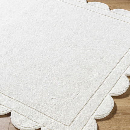 Uhuro White Geometric Area Rug Rugs TriadCommerceInc