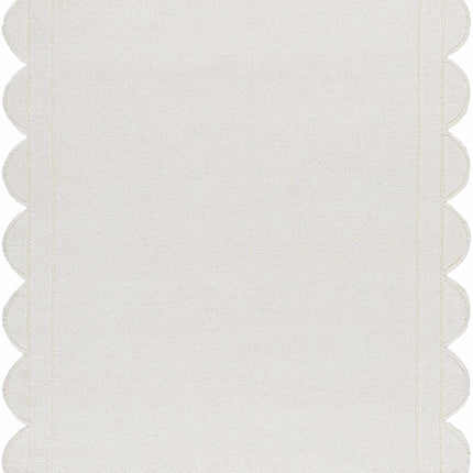 Uhuro White Geometric Area Rug Rugs TriadCommerceInc 5' x 7'6" Rectangle