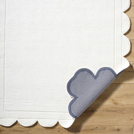 Uhuro White Geometric Area Rug Rugs TriadCommerceInc