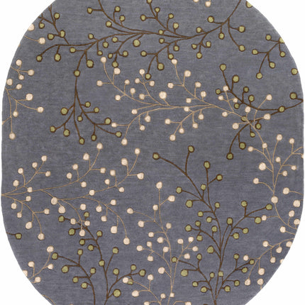 Elsu Brown Beige Wool Rug Rugs TriadCommerceInc 8' x 10' Oval