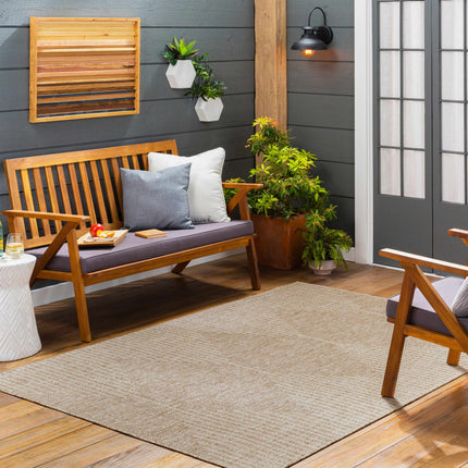 Stephan Dark Beige Outdoor Rug Rugs TriadCommerceInc