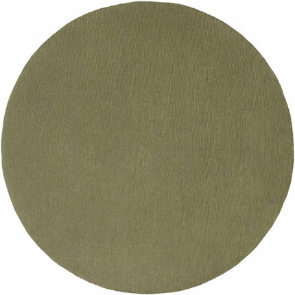 Brockton Solid Wool Sage Green Area Rug Rugs TriadCommerceInc 6' Round