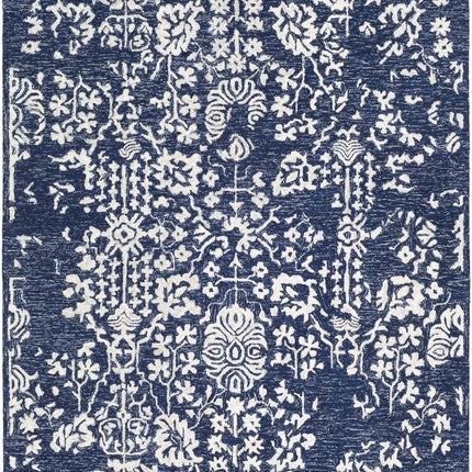 Poole Navy Wool Area Carpet Rugs TriadCommerceInc 5' x 7'6" Rectangle