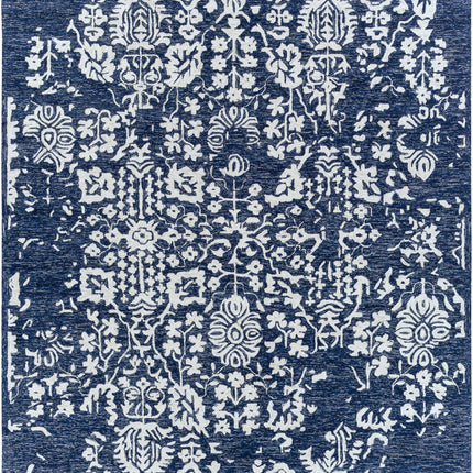 Poole Navy Wool Area Carpet Rugs TriadCommerceInc 8' x 10' Rectangle