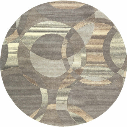Rillton Modern Wool Rug Rugs TriadCommerceInc 8' Round