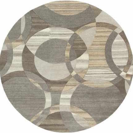 Rillton Modern Wool Rug Rugs TriadCommerceInc 9'9" Round