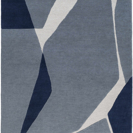 Robbins Modern Blue Wool Rug Rugs TriadCommerceInc 5' x 7'6" Rectangle
