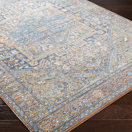 Ripponlea Blue&Orange Medallion Rug Rugs TriadCommerceInc