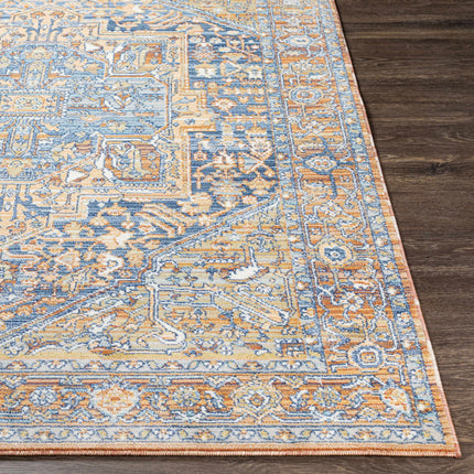 Ripponlea Blue&Orange Medallion Rug Rugs TriadCommerceInc