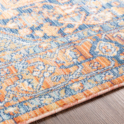 Ripponlea Blue&Orange Medallion Rug Rugs TriadCommerceInc