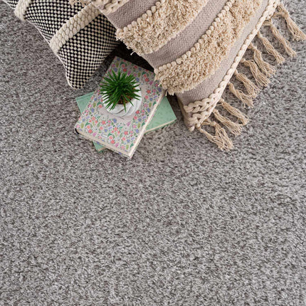 Heavenly Solid Light Gray Plush Rug - Clearance Rugs TriadCommerceInc