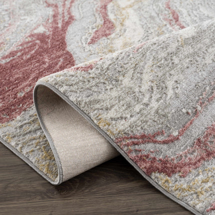 Lively Marble Pink Area Rug Rugs TriadCommerceInc