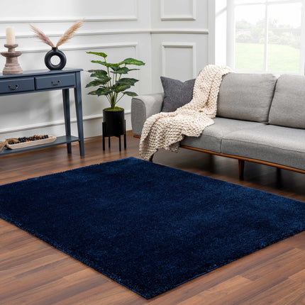Heavenly Solid Navy Blue Shag Rug - Clearance Rugs TriadCommerceInc