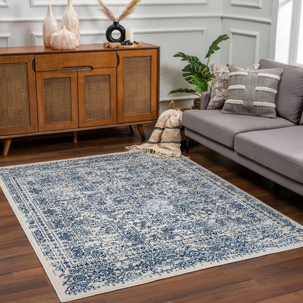 Michie Blue Area Rug - Clearance Rugs TriadCommerceInc