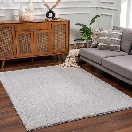 Heavenly Solid Light Gray Plush Rug - Clearance Rugs TriadCommerceInc