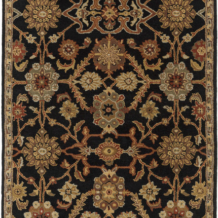Salix Hand Tufted Black Wool Rug Rugs TriadCommerceInc 5' x 7'6" Rectangle