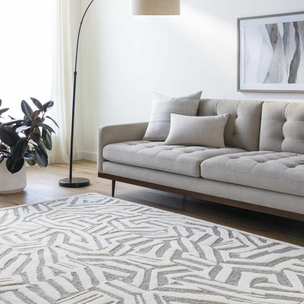 Avian Gray Wool Area Rug Rugs TriadCommerceInc