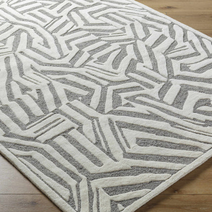 Avian Gray Wool Area Rug Rugs TriadCommerceInc