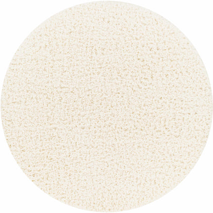 Siari Solid Cream Plush Rug Rugs TriadCommerceInc 6'7" Round
