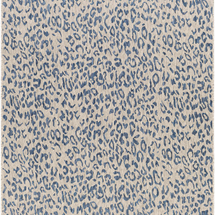 Skipsea Blue Leopard Performance Rug Rugs TriadCommerceInc 5'3" x 7'7" Rectangle