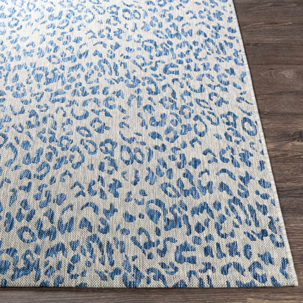 Skipsea Blue Leopard Performance Rug Rugs TriadCommerceInc