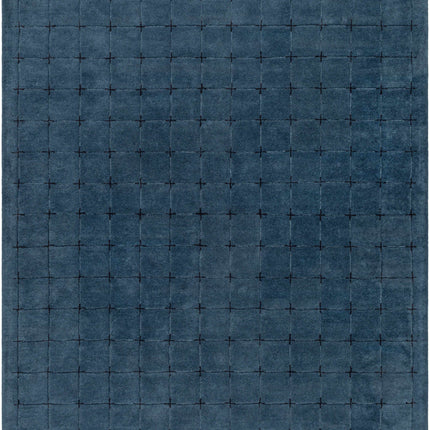 Sanvi Navy Wool Area Rug Rugs TriadCommerceInc 8' x 10' Rectangle