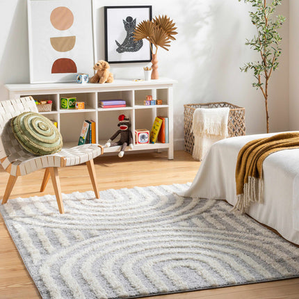 Arnel Gray & Beige Area Rug Rugs TriadCommerceInc