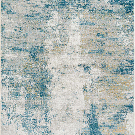 Duval Blue Abstract Area Rug Rugs TriadCommerceInc 5'3" x 7' Rectangle