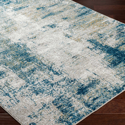 Duval Blue Abstract Area Rug Rugs TriadCommerceInc