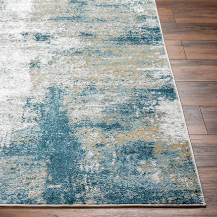Duval Blue Abstract Area Rug Rugs TriadCommerceInc