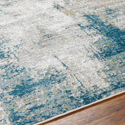 Duval Blue Abstract Area Rug Rugs TriadCommerceInc