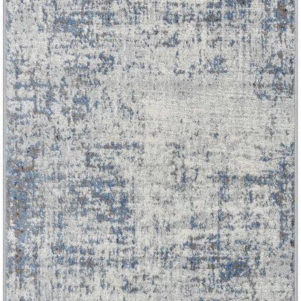 Texanna Abstract Blue/Gray Area Rug Rugs TriadCommerceInc 2'7" x 10' Runner