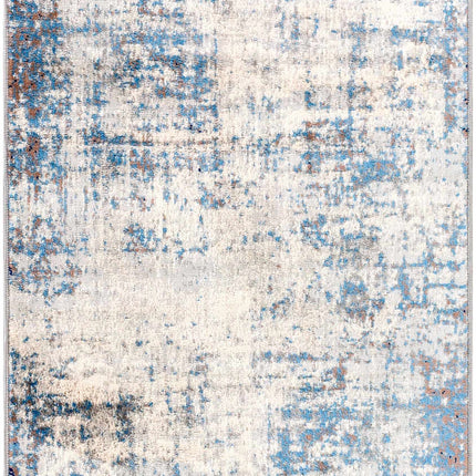 Texanna Abstract Blue/Gray Area Rug Rugs TriadCommerceInc 2'7" x 7'3" Runner