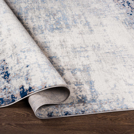 Texanna Abstract Blue/Gray Area Rug Rugs TriadCommerceInc