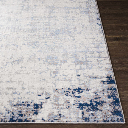 Texanna Abstract Blue/Gray Area Rug Rugs TriadCommerceInc