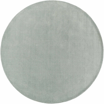 Brockton Solid Wool Dusty Sage Area Rug Rugs TriadCommerceInc 8' Round