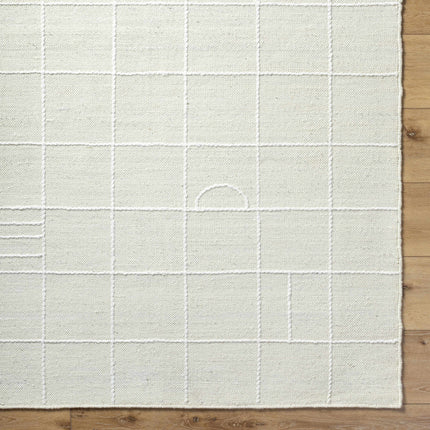Tieve Off White Checkered Area Rug Rugs TriadCommerceInc
