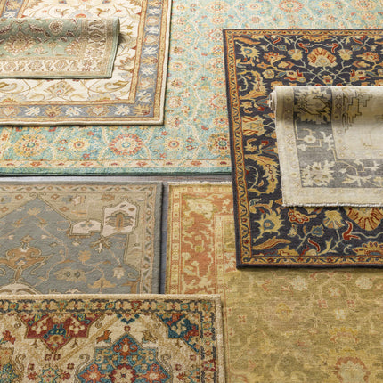 Cherryfield 1125 Yellow&Sage Wool Rug Rugs TriadCommerceInc